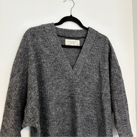 Hackwith Design House V Neck Caftan Lagenlook Dress Size XS/S Women’s Gray - Picture 4 of 9